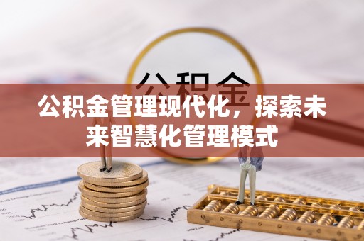 南投市公积金管理现代化，探索未来智慧化管理模式