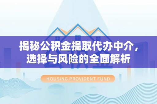 南投市揭秘公积金提取代办中介，选择与风险的全面解析