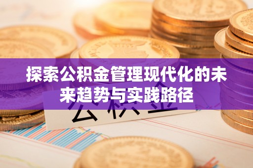 南投市探索公积金管理现代化的未来趋势与实践路径