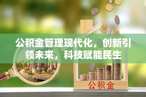 南投市公积金管理现代化，创新引领未来，科技赋能民生