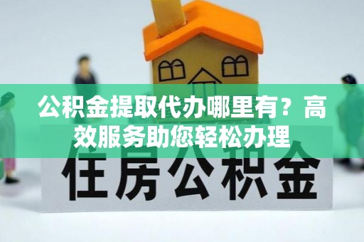 南投市公积金提取代办哪里有？高效服务助您轻松办理