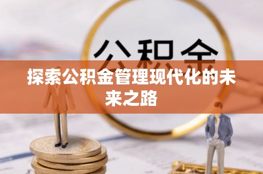 南投市探索公积金管理现代化的未来之路