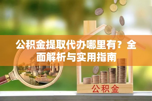 南投市公积金提取代办哪里有？全面解析与实用指南