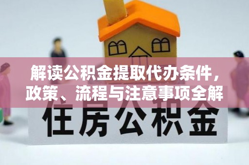南投市解读公积金提取代办条件，政策、流程与注意事项全解析