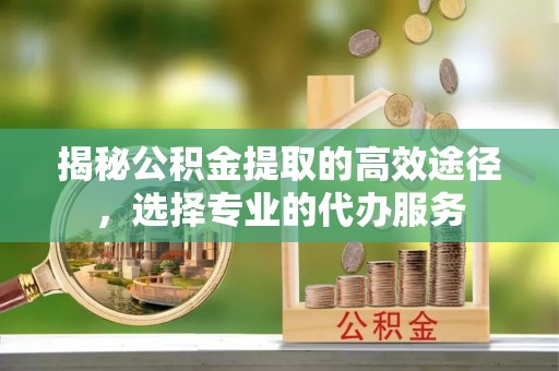南投市揭秘公积金提取的高效途径，选择专业的代办服务