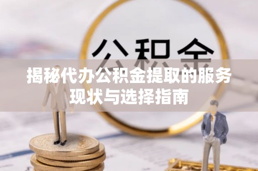 南投市揭秘代办公积金提取的服务现状与选择指南
