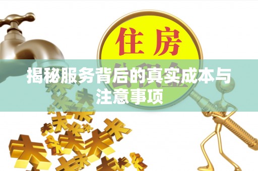 南投市揭秘服务背后的真实成本与注意事项