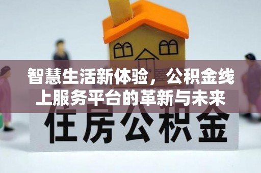 南投市智慧生活新体验，公积金线上服务平台的革新与未来