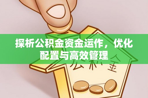 南投市探析公积金资金运作，优化配置与高效管理